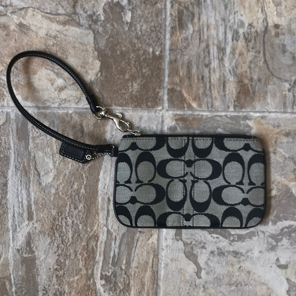 Black Coach Wristlet